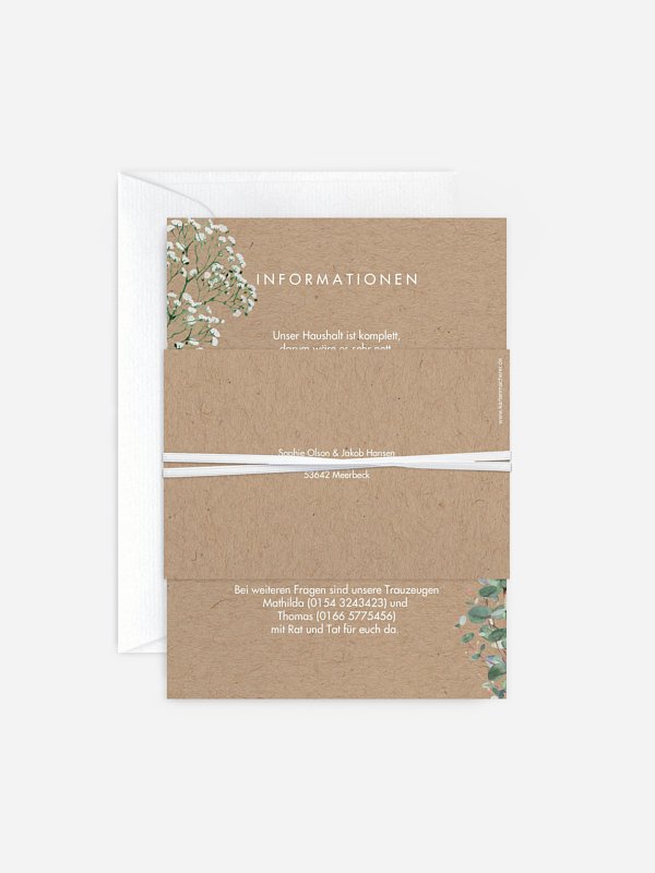 Hochzeitseinladung Gypsophila