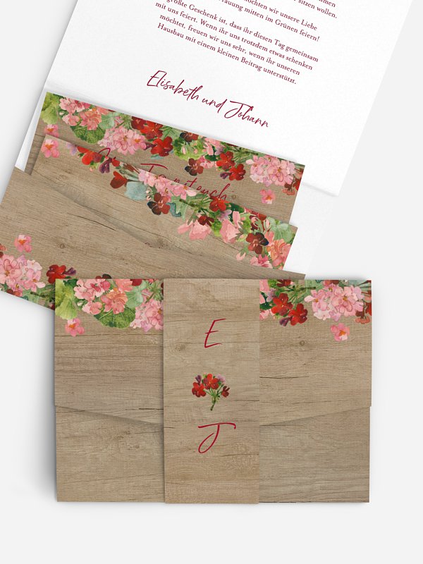 Hochzeitseinladung Vintage Spring