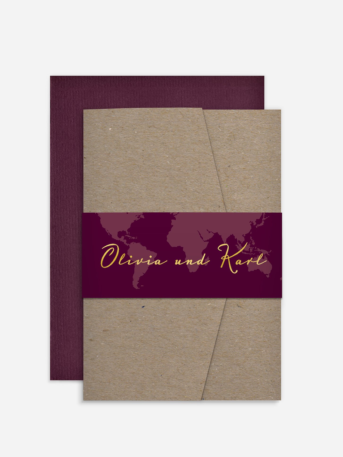 Hochzeitseinladung Reisepass