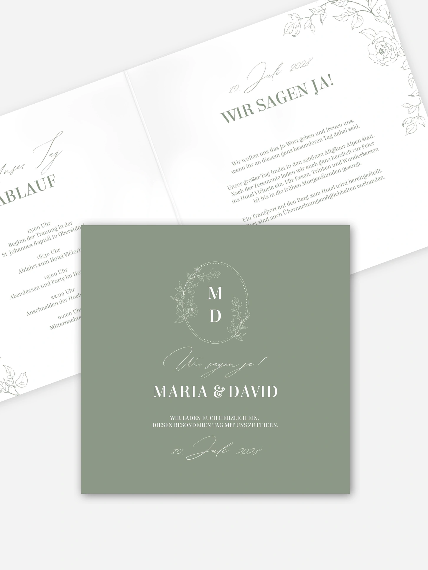 Hochzeitseinladung Rosalia