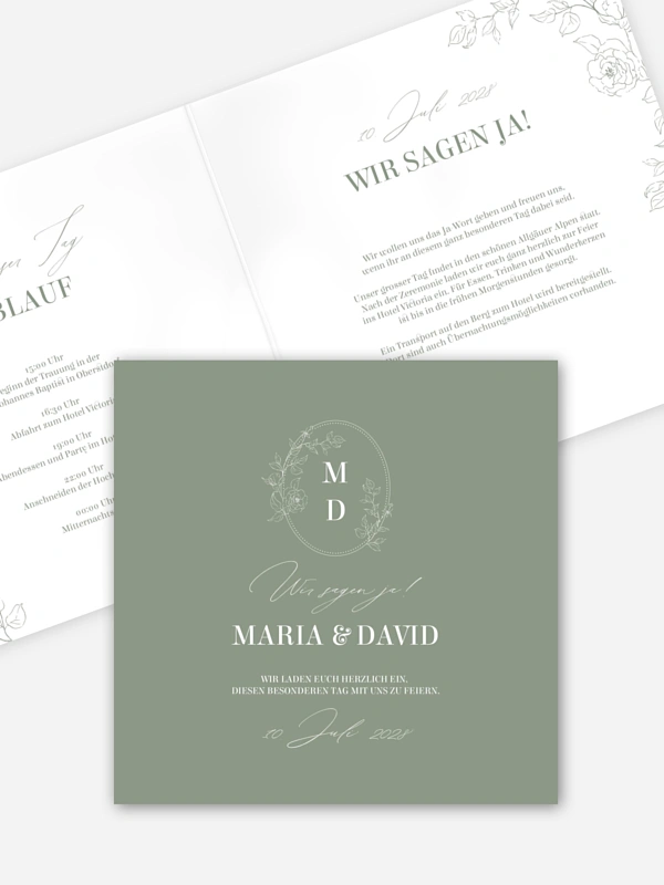 Hochzeitseinladung Rosalia