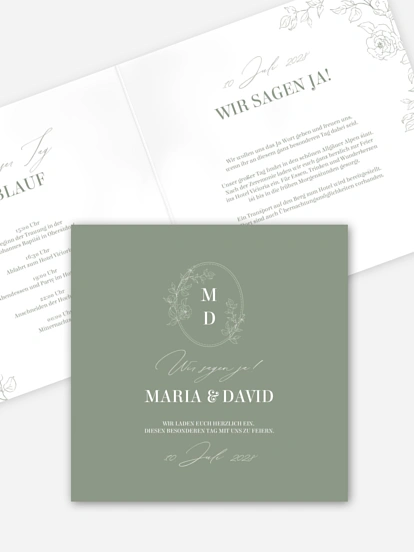 Hochzeitseinladung Rosalia