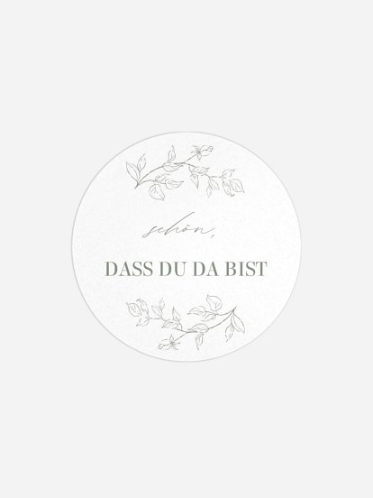 Geschenkaufkleber Hochzeit Rosalia