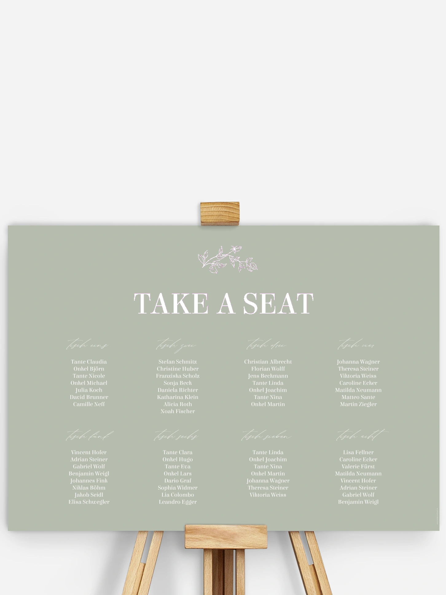 Sitzplan Plakat Rosalia