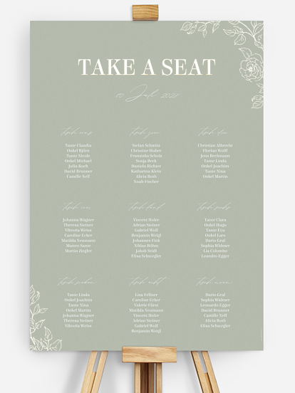 Sitzplan Plakat Rosalia