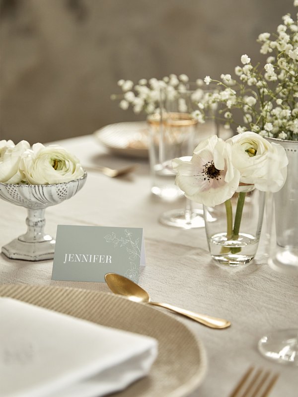 Tischkarte Hochzeit Rosalia