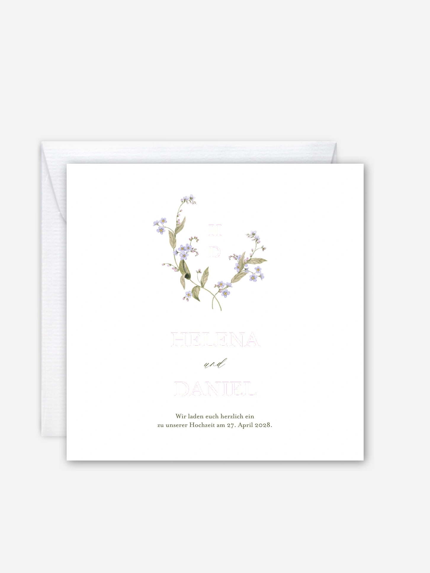 Hochzeitseinladung Myosotis