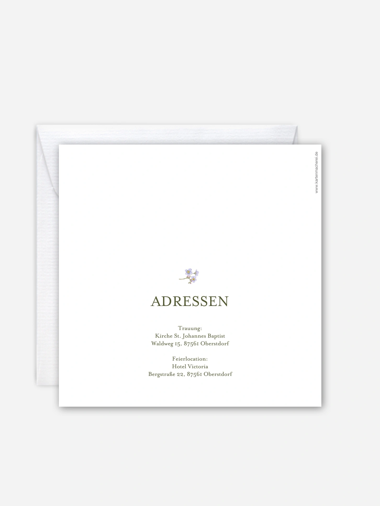 Hochzeitseinladung Myosotis