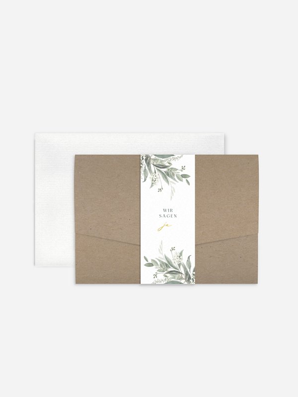 Hochzeitseinladung Leaf Love