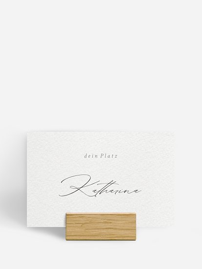 Tischkarte Hochzeit Evergreen Elegance