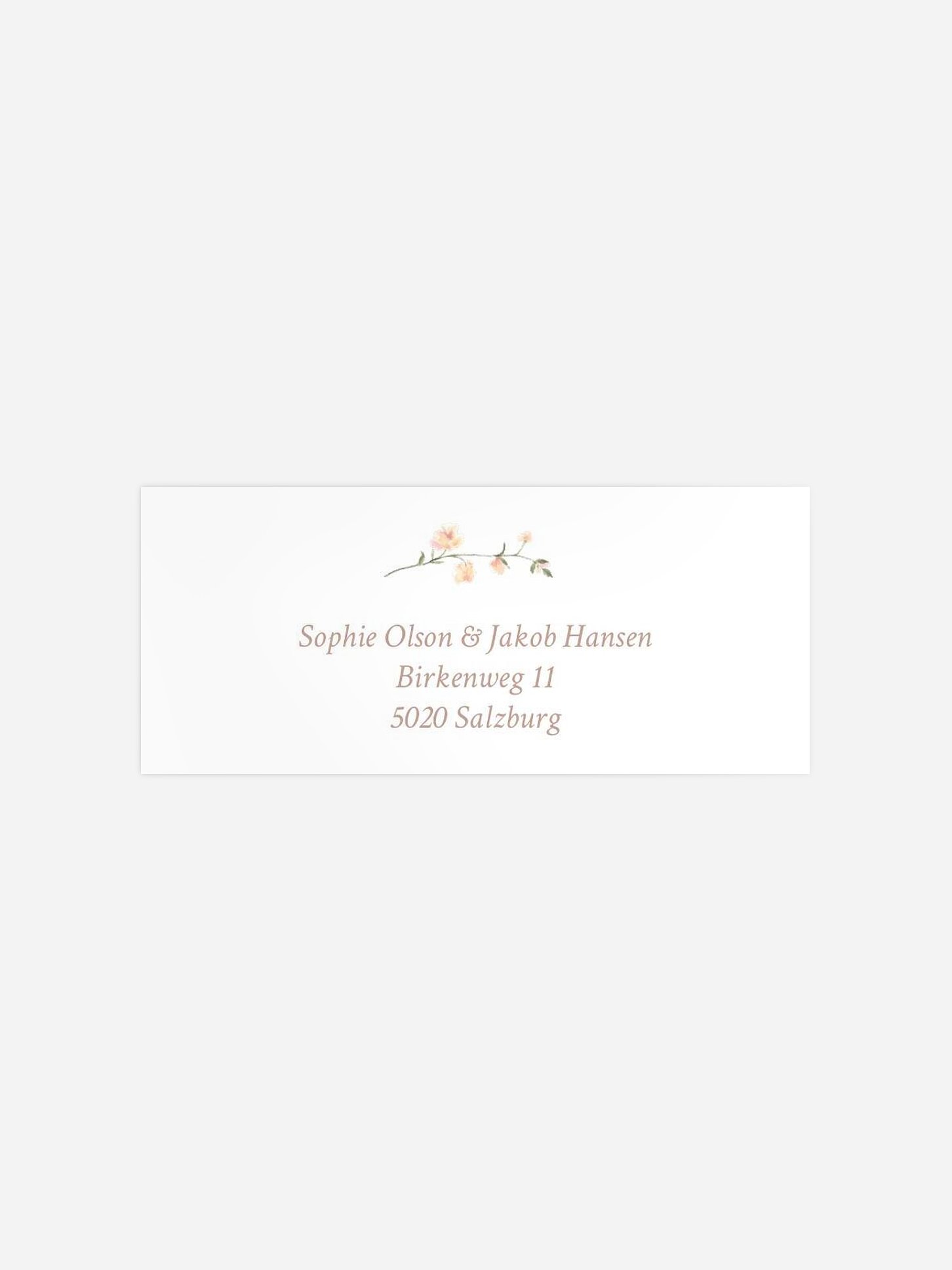 Absenderaufkleber Hochzeit Awakening of Love