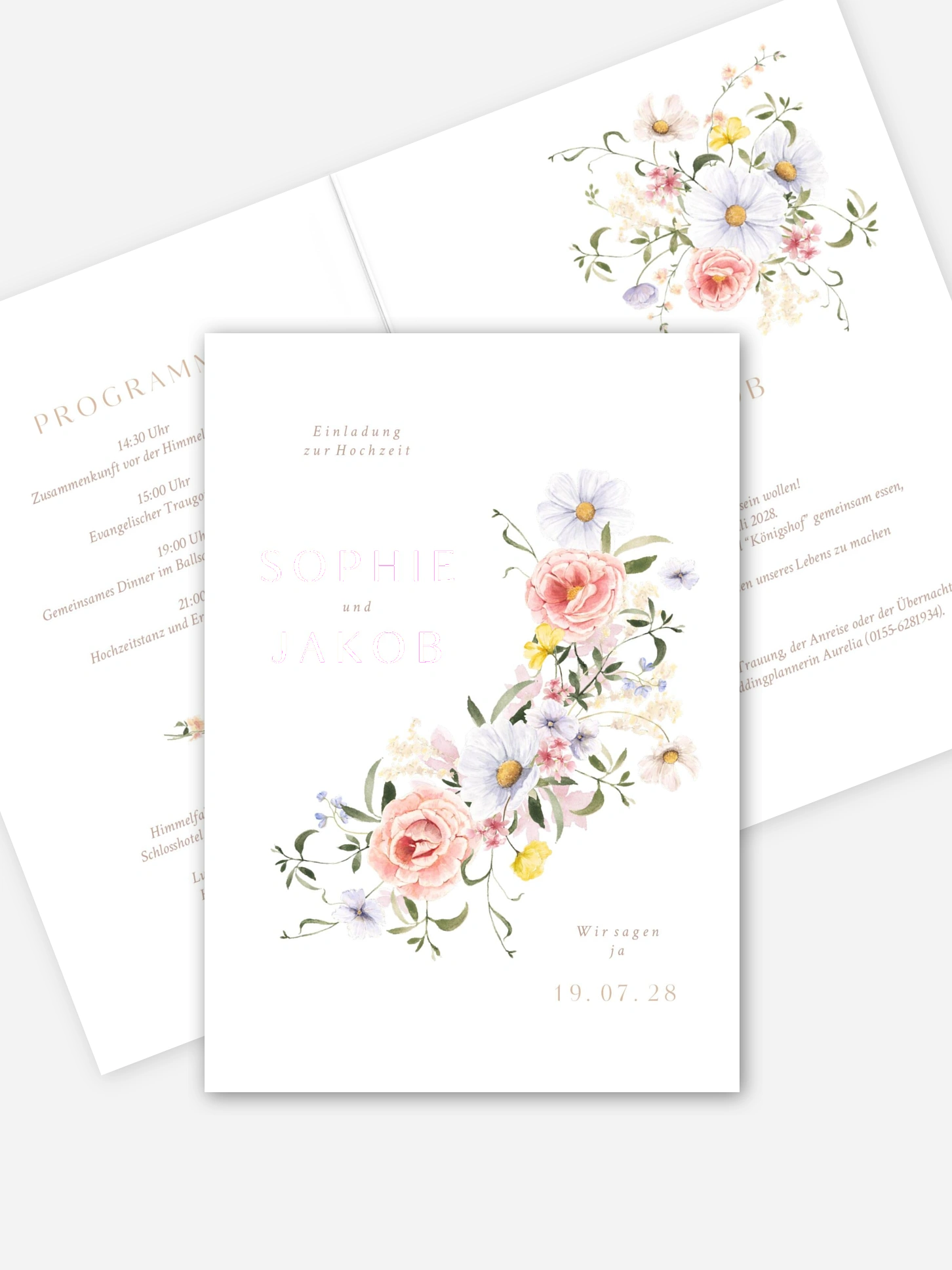 Hochzeitseinladung Awakening of Love