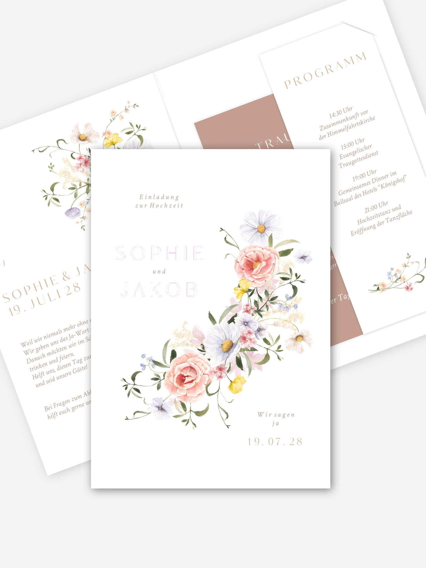Hochzeitseinladung Awakening of Love