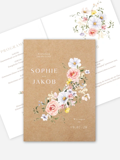 Hochzeitseinladung Awakening of Love