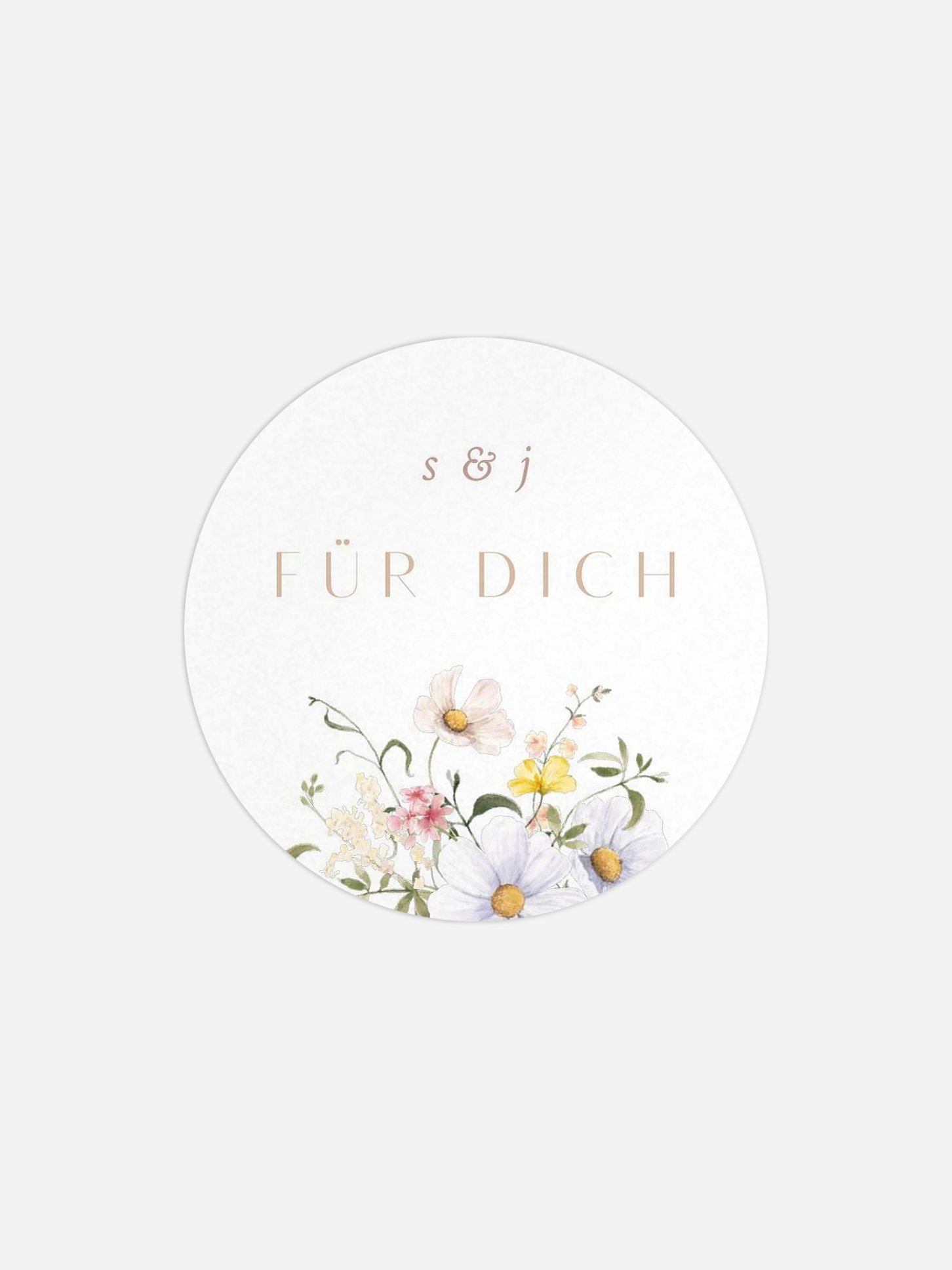 Geschenkaufkleber Hochzeit Awakening of Love