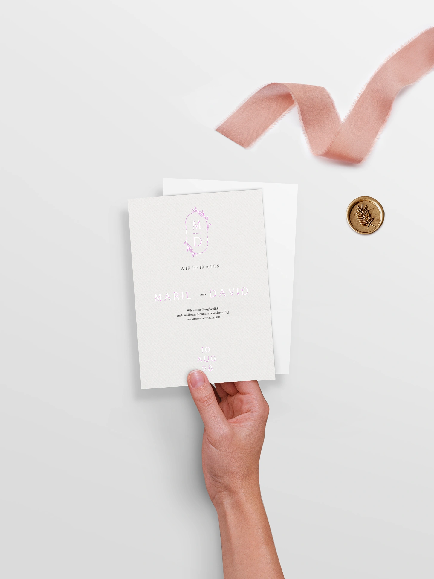 Hochzeitseinladung Elegant Romance