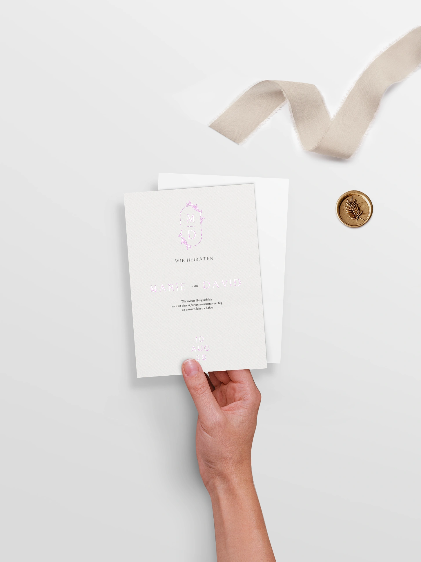 Hochzeitseinladung Elegant Romance