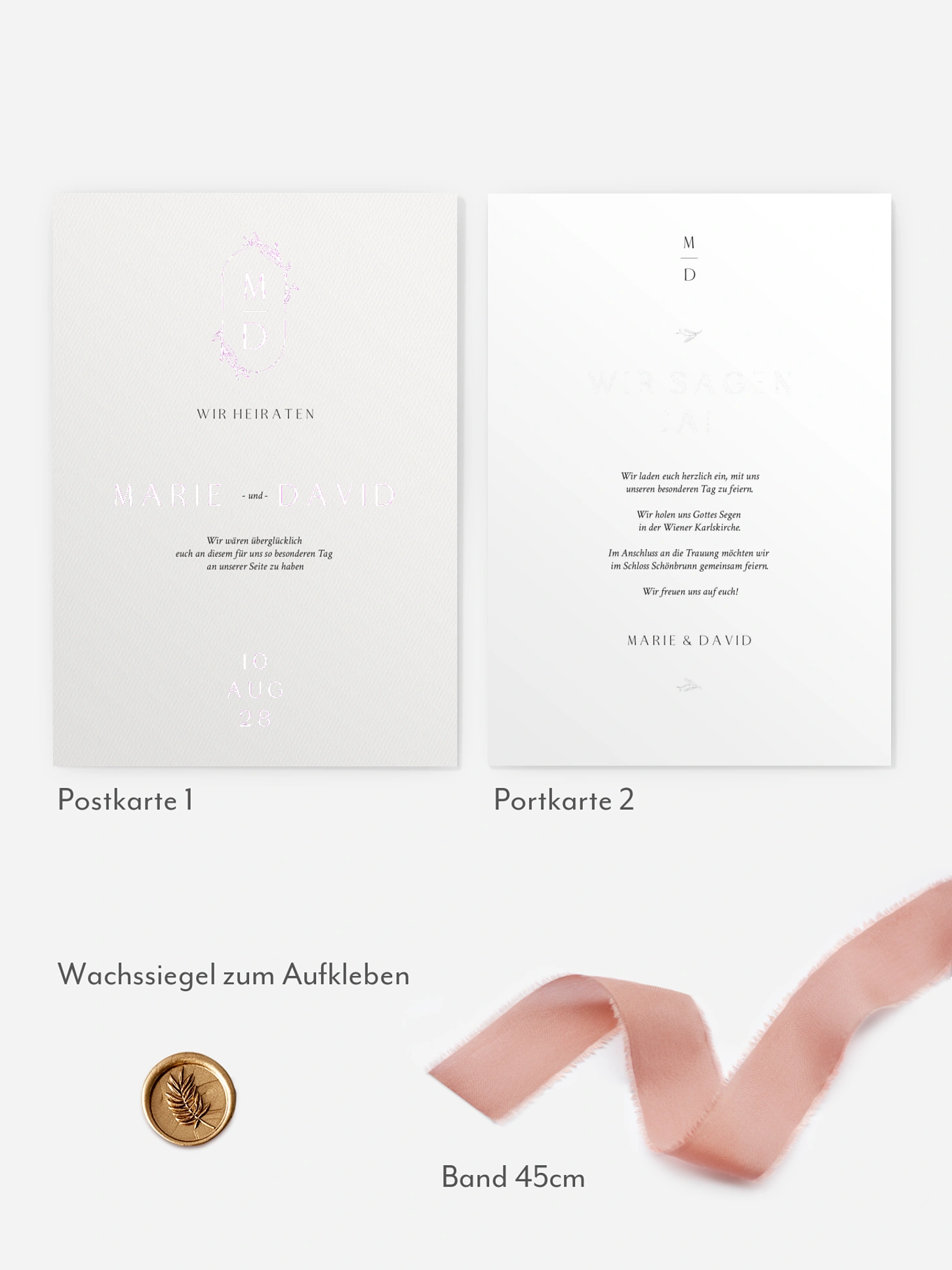 Hochzeitseinladung Elegant Romance