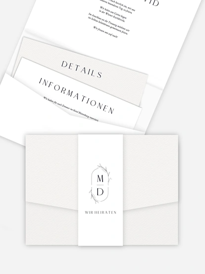 Hochzeitseinladung Elegant Romance