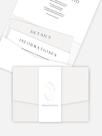Hochzeitseinladung Elegant Romance