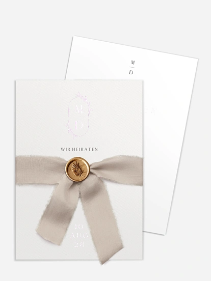 Hochzeitseinladung Elegant Romance