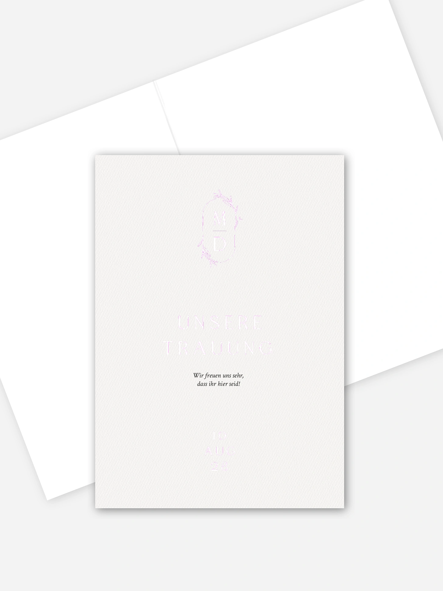Kirchenheft Hochzeit Elegant Romance