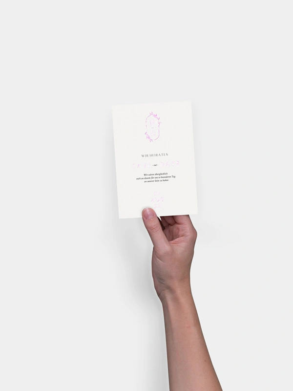 Save-the-Date Karte Elegant Romance