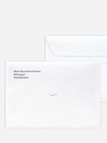 Briefumschlag mit Motiv Elegant Romance