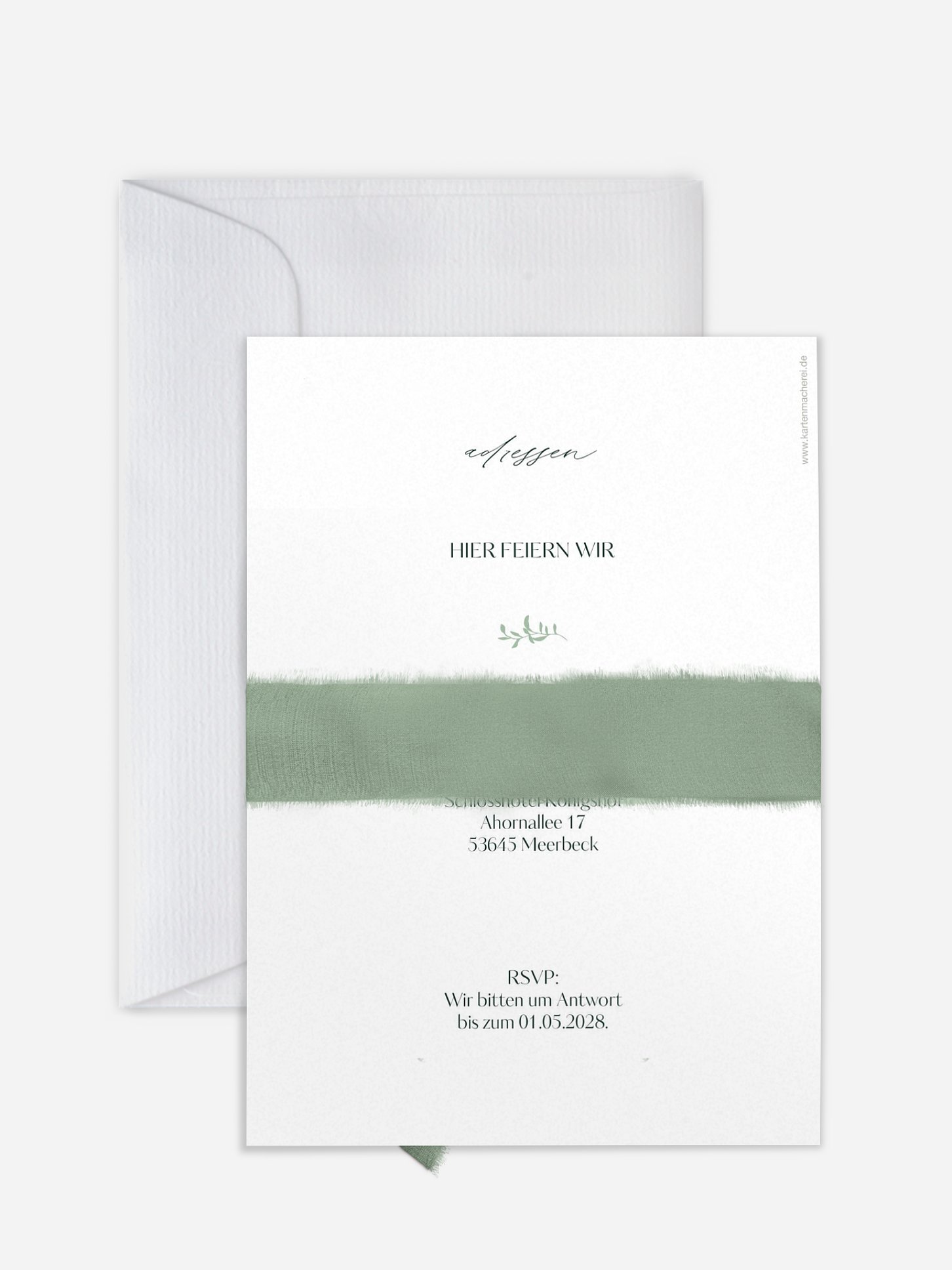 Hochzeitseinladung Leafy Crest