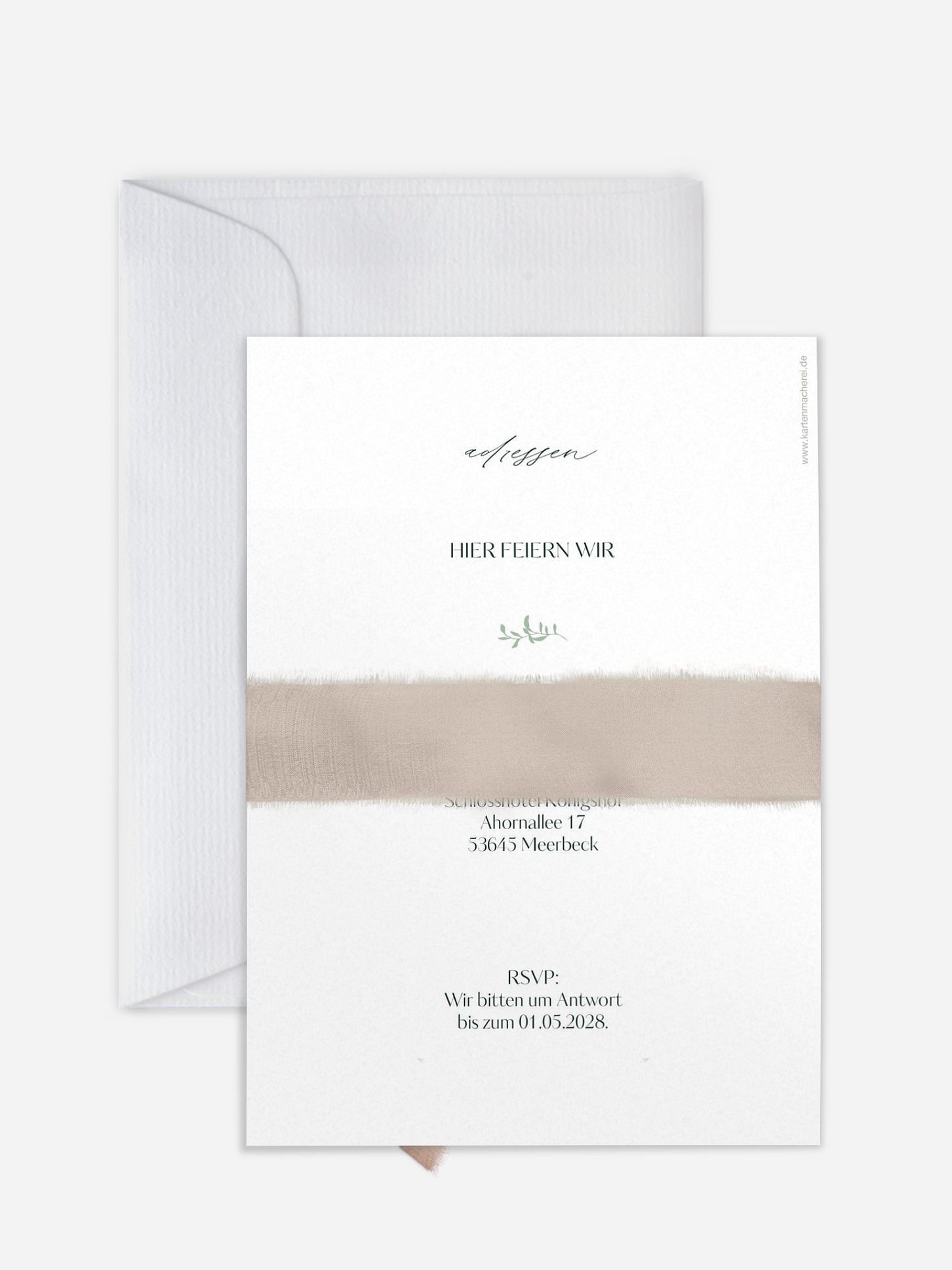Hochzeitseinladung Leafy Crest