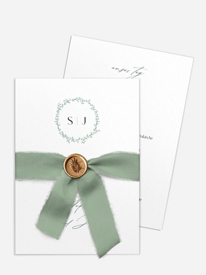 Hochzeitseinladung Leafy Crest