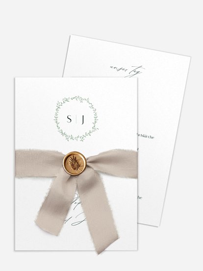 Hochzeitseinladung Leafy Crest