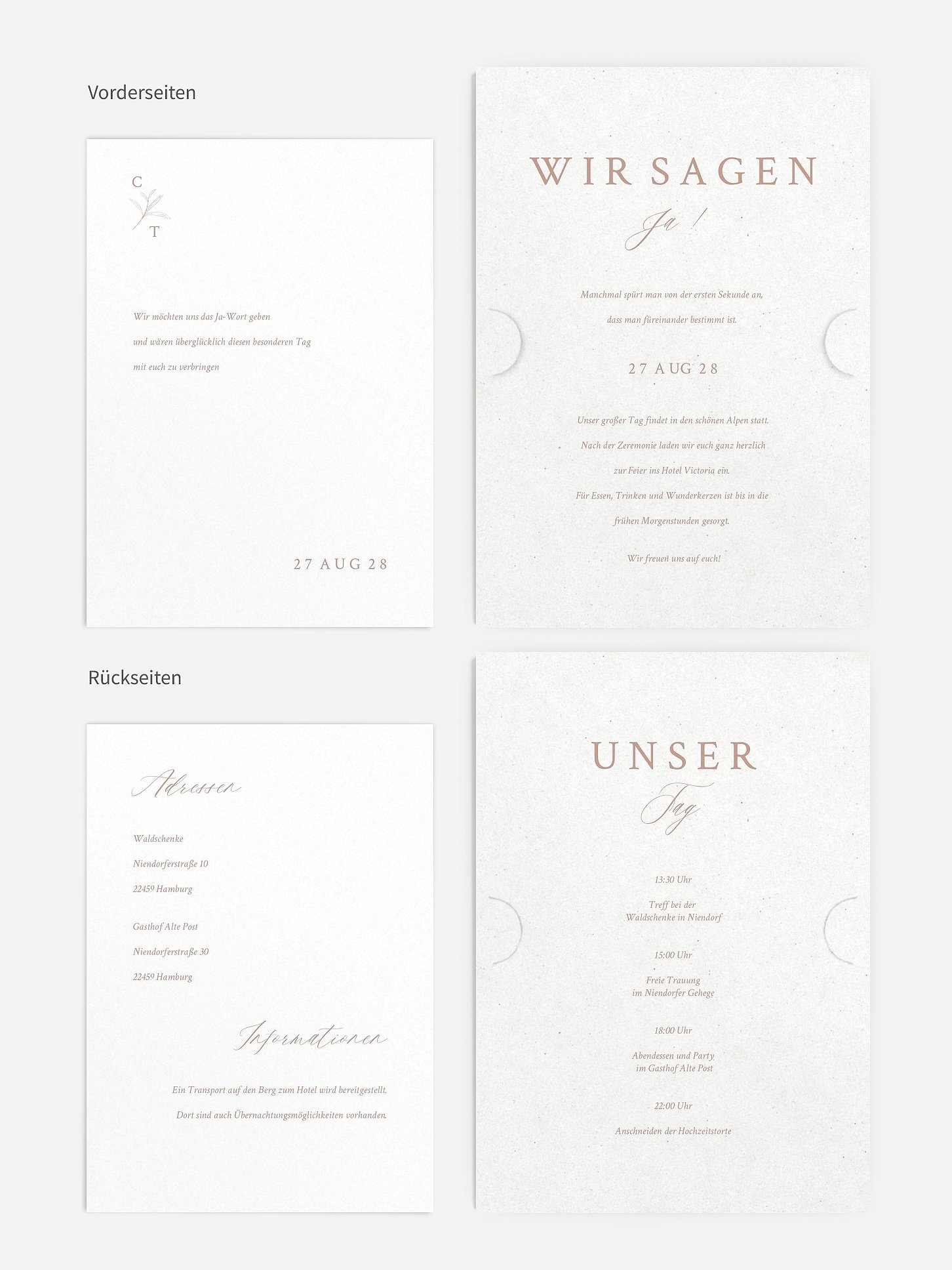 Hochzeitseinladung Eternal
