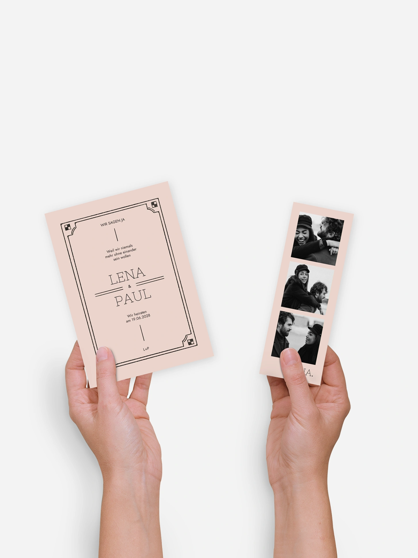Hochzeitseinladung Vintage Vows