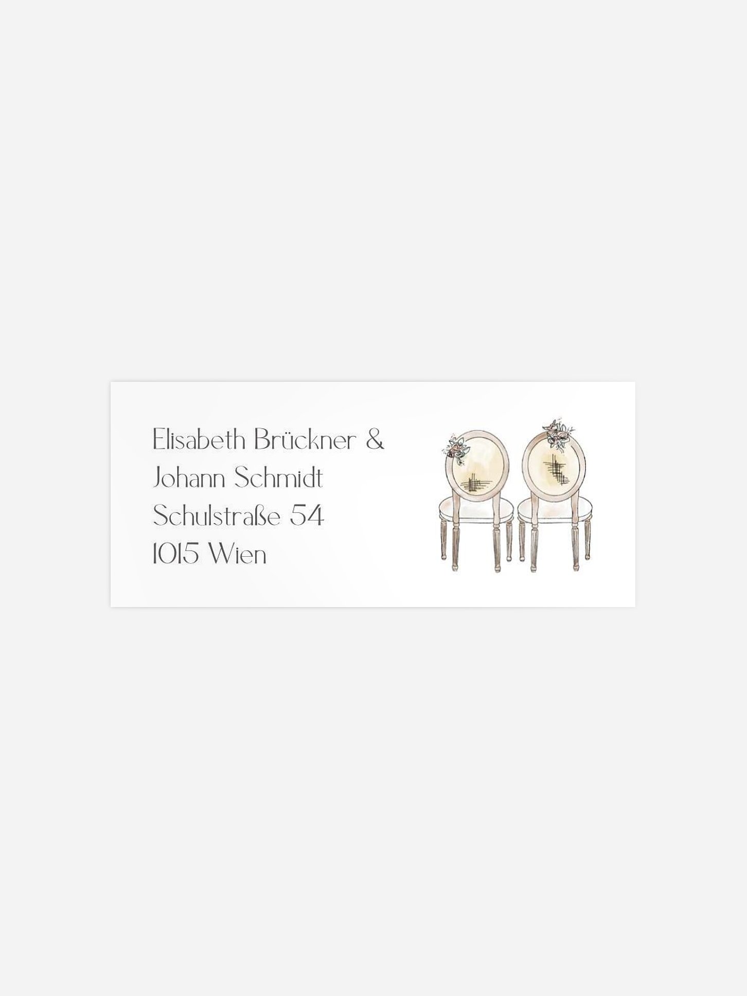 Absenderaufkleber Hochzeit Soft Moments
