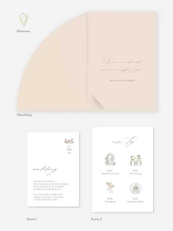 Hochzeitseinladung Soft Moments