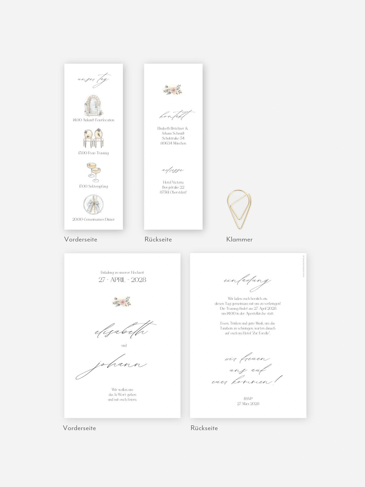 Hochzeitseinladung Soft Moments