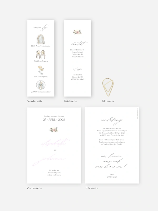 Hochzeitseinladung Soft Moments