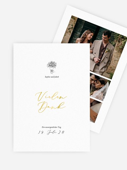 Dankeskarte Hochzeit Rendezvous