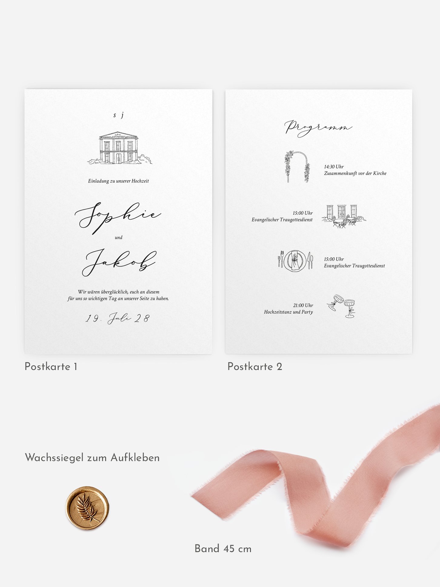 Hochzeitseinladung Rendezvous