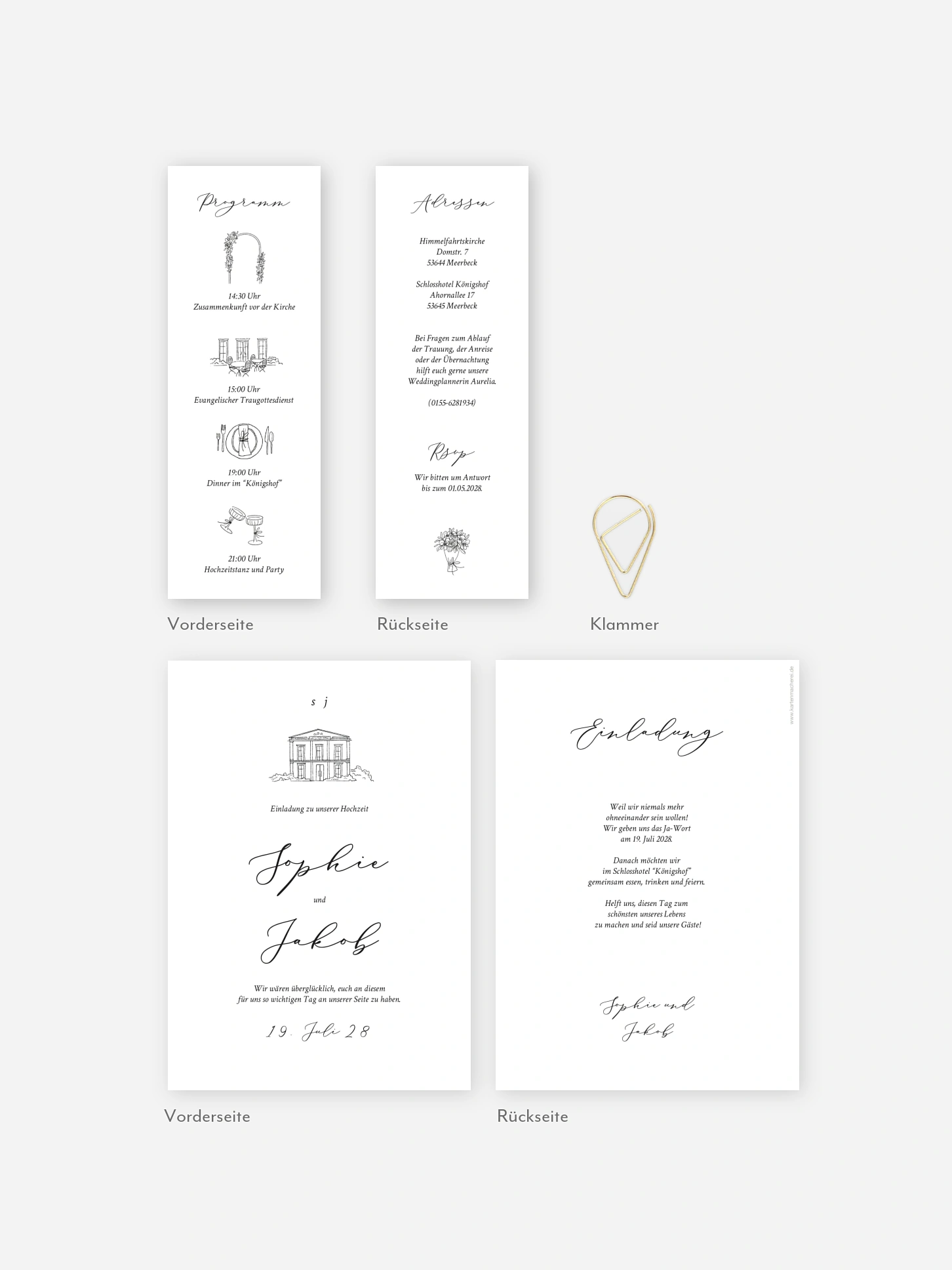 Hochzeitseinladung Rendezvous