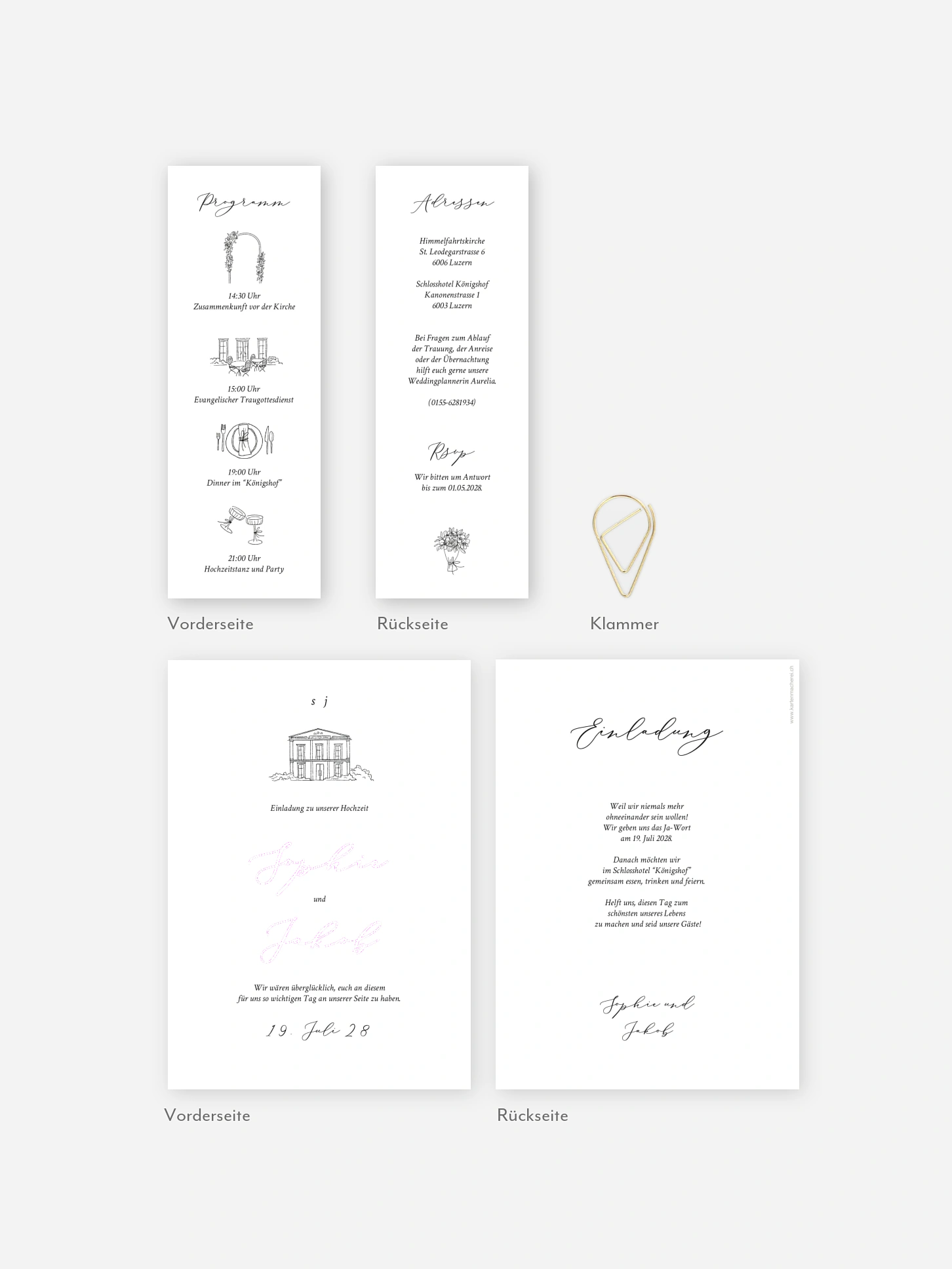 Hochzeitseinladung Rendezvous