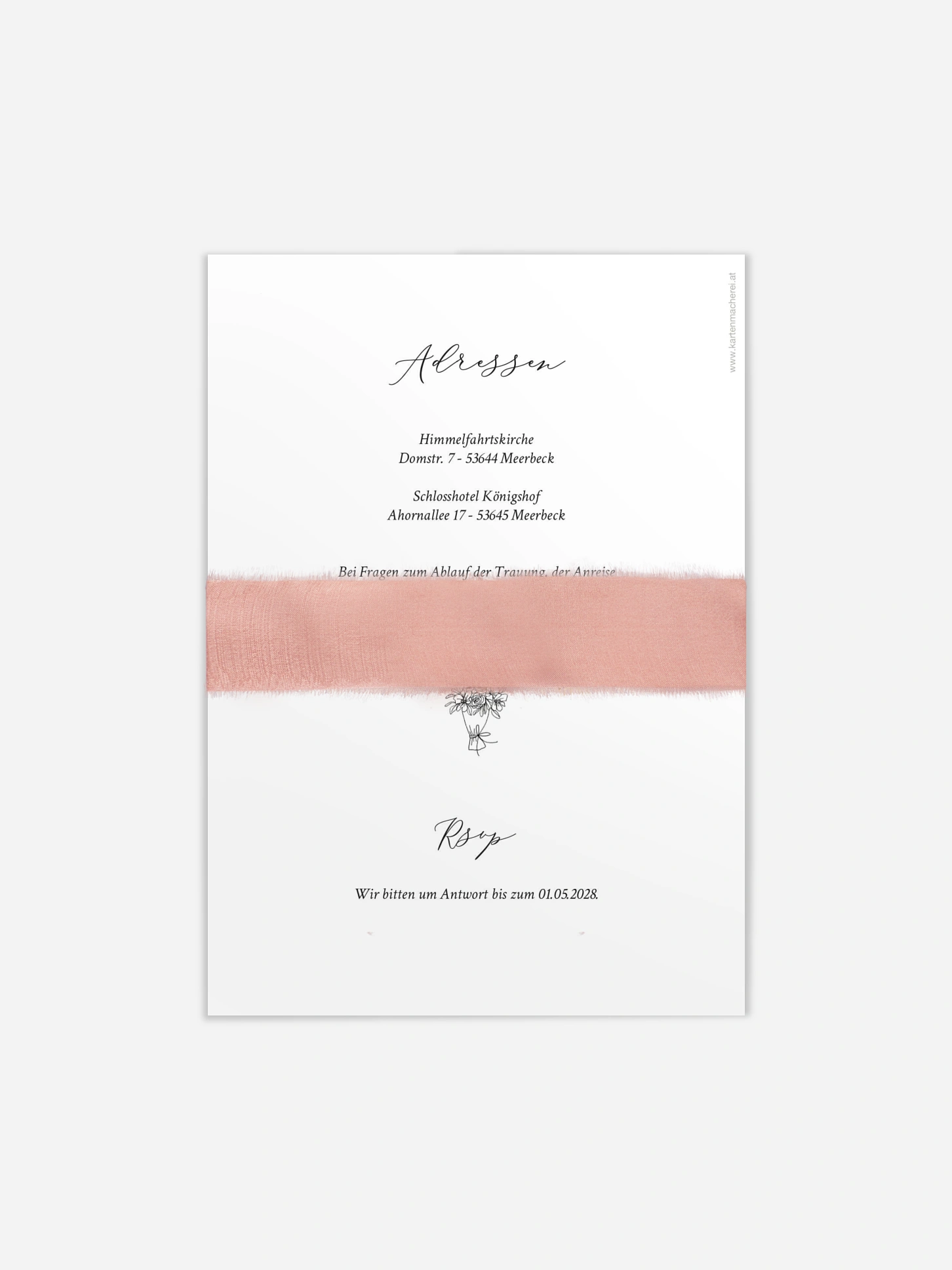 Hochzeitseinladung Rendezvous