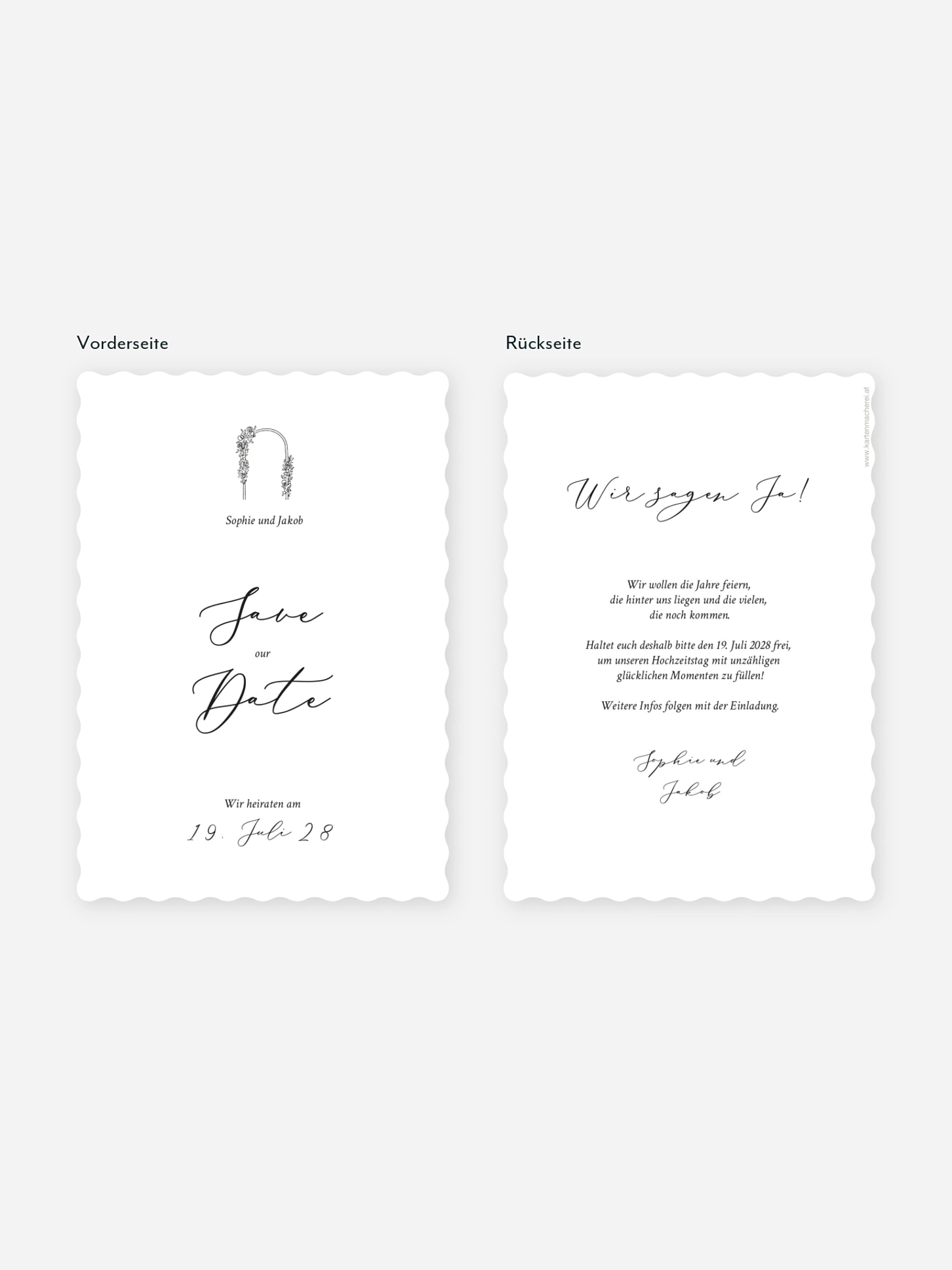 Save-the-Date Karte Rendezvous