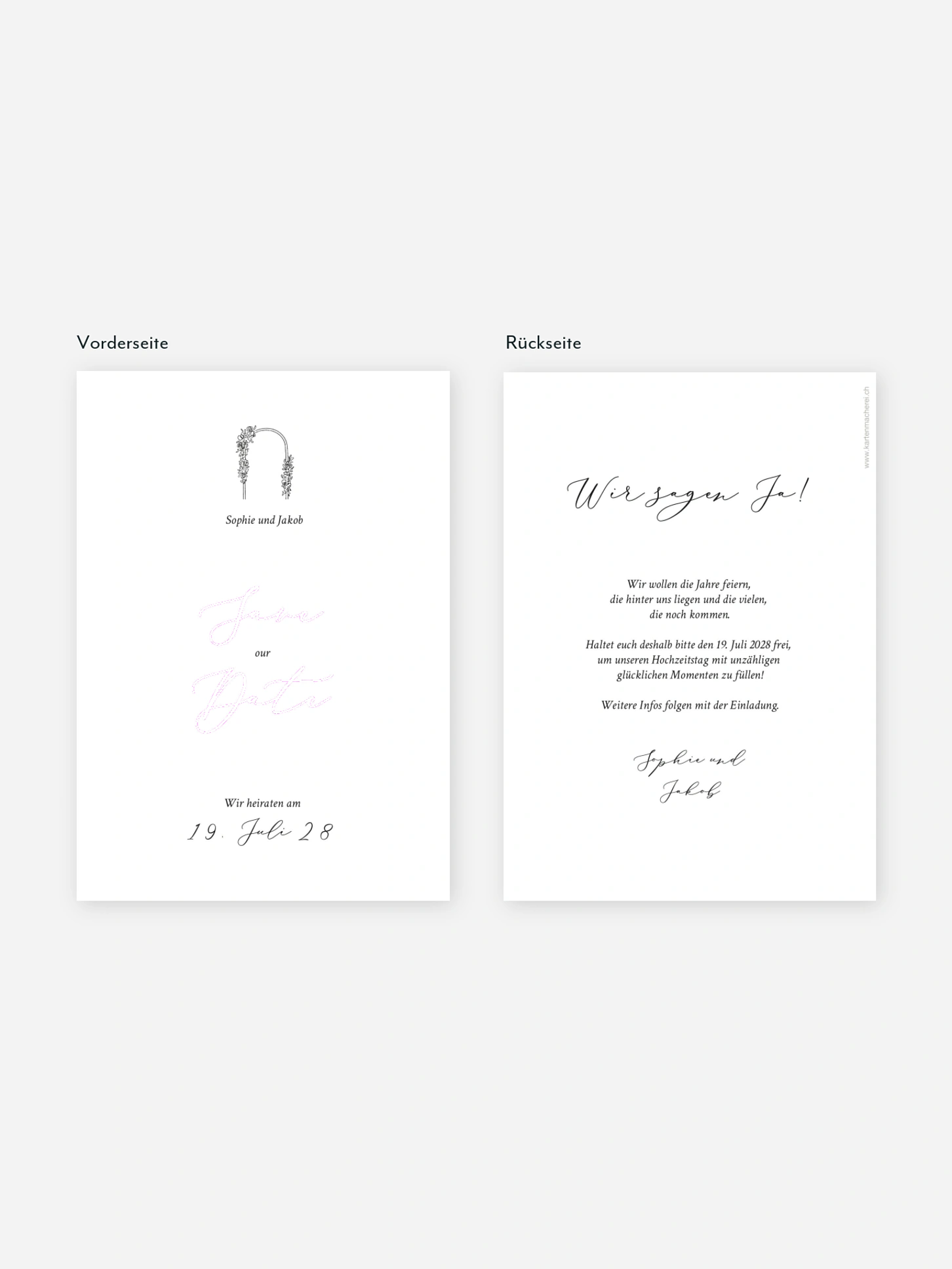 Save-the-Date Karte Rendezvous