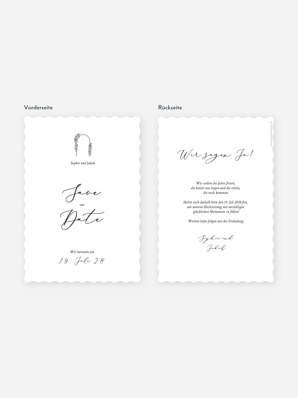 Save-the-Date Karte Rendezvous