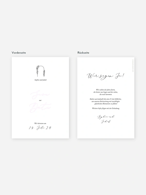 Save-the-Date Karte Rendezvous