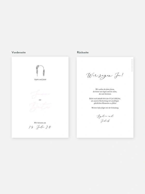 Save-the-Date Karte Rendezvous