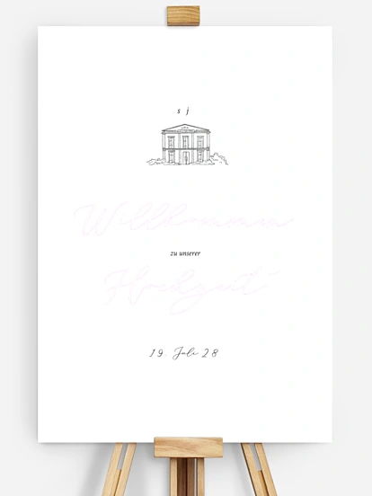 Willkommensschild Rendezvous