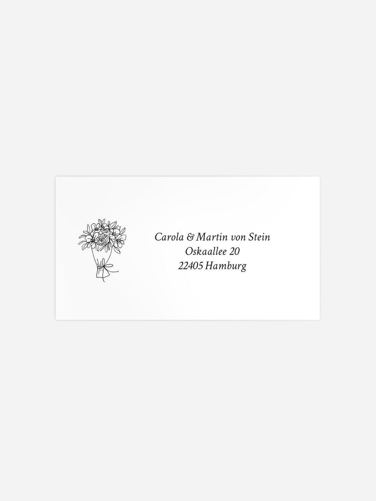 Empfängeraufkleber Hochzeit Rendezvous